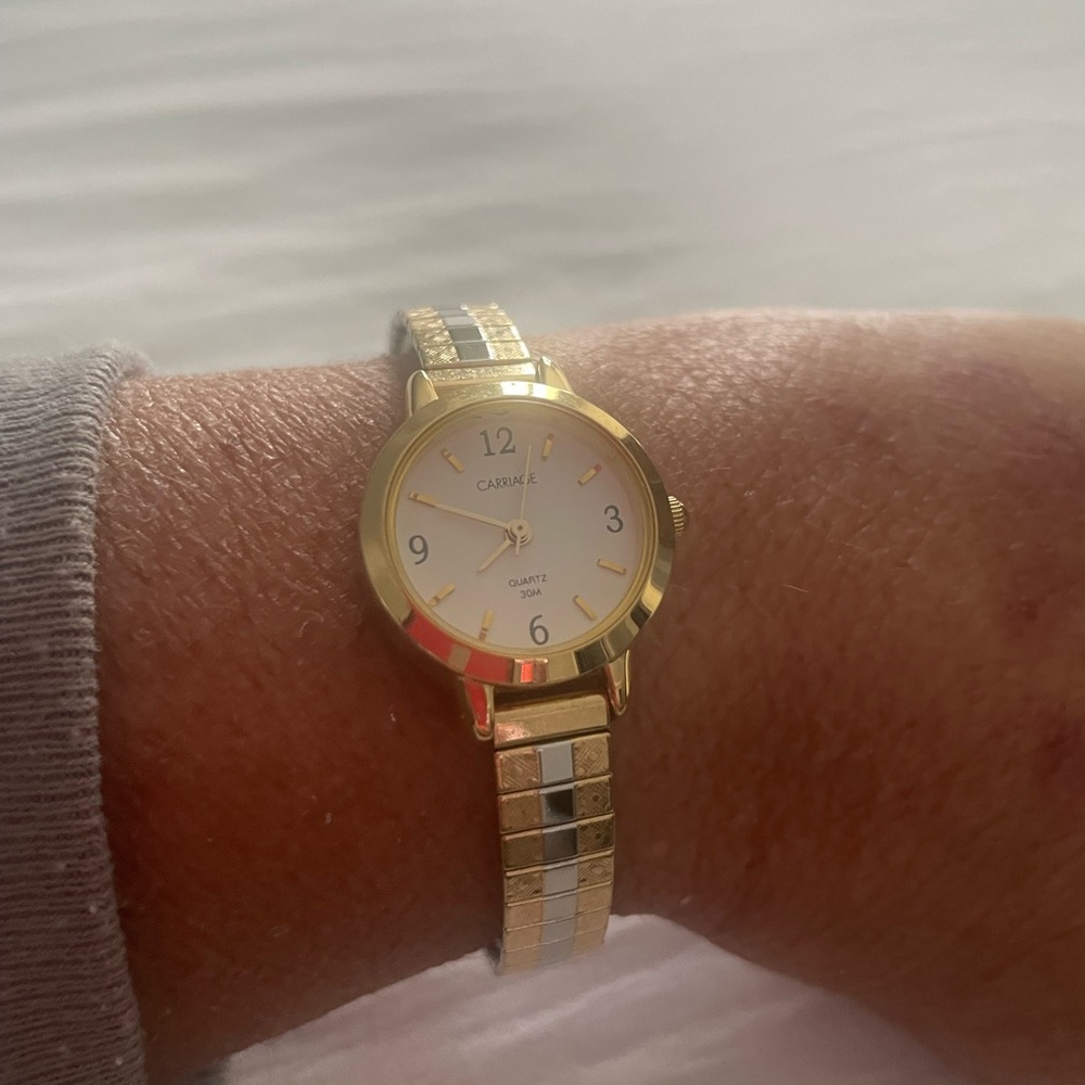 Caravelle Gold and Silver Watch
